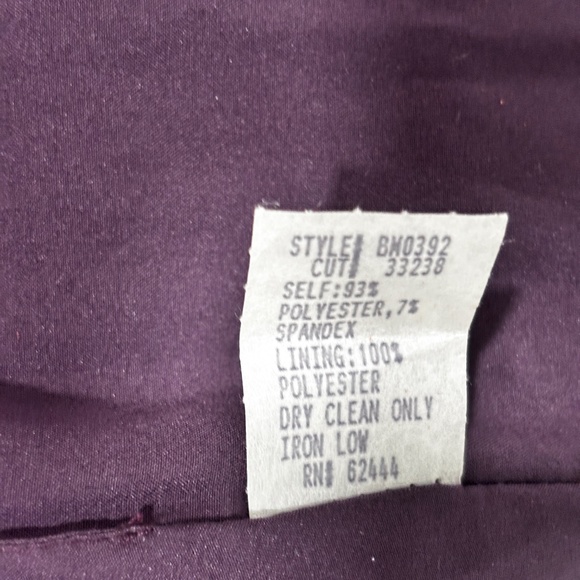 Nicole Miller Bodycon Ruched Cocktail Dress - Purple Size 4 - Picture 8 of 8